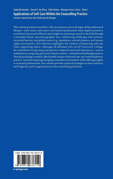 Produktbild: Applications of Self-Care Within the Counselling Practice