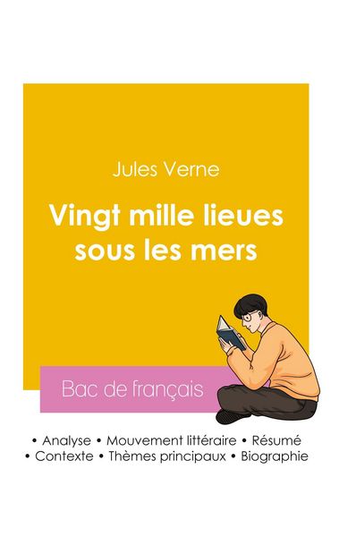 Produktbild: R&eacute;ussir son Bac de fran&ccedil;ais 2026 : Analyse du roman Vingt mille lieues sous les mers de Jules Verne