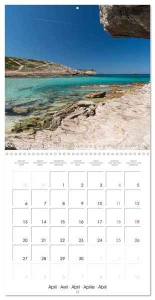 Produktbild: Balearic Islands - Mallorca (Wall Calendar 2026 12 &times; 12 Inch) CALVENDO 12 Month Wall Calendar