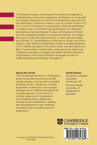 Produktbild: Pragmatics, (im)politeness, and intergroup communication