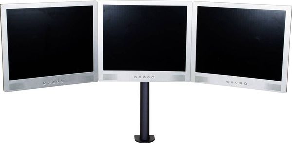 Produktbild: SpeaKa Professional Monitor-Tischhalterung SP-1664324 3 Display(s) 33,0 cm (13") - 61 cm (24") Schwarz H&ouml;henverstellbar, Schwenkbar, Rotierbar