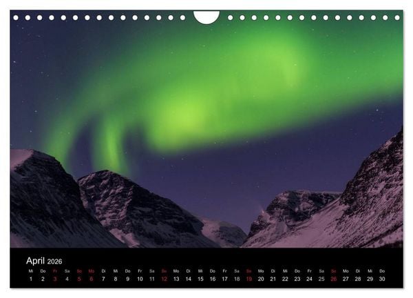 Produktbild: Nordlichter (Wandkalender 2026 DIN A4 quer), CALVENDO Monatskalender