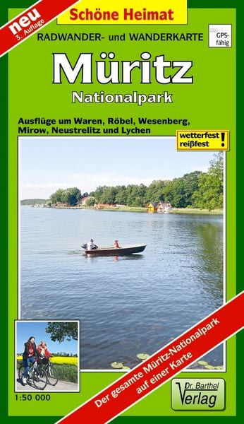 Müritz-Nationalpark 1 : 50 000 Radwander- und Wanderkarte, Sonstige von Verlag Barthel, Barthel, A, 978-3-89591-173-6