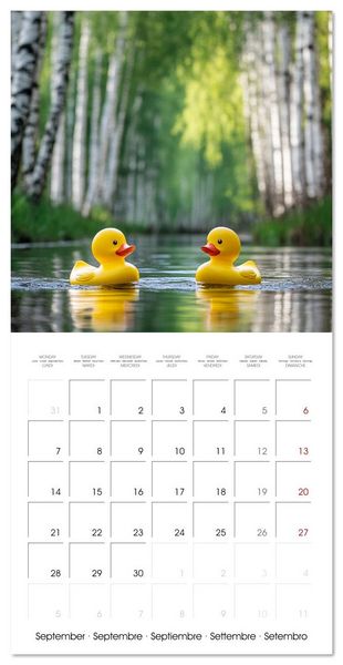 Produktbild: Yellow Travelers (Wall Calendar 2026 12 &times; 12 Inch) CALVENDO 12 Month Wall Calendar