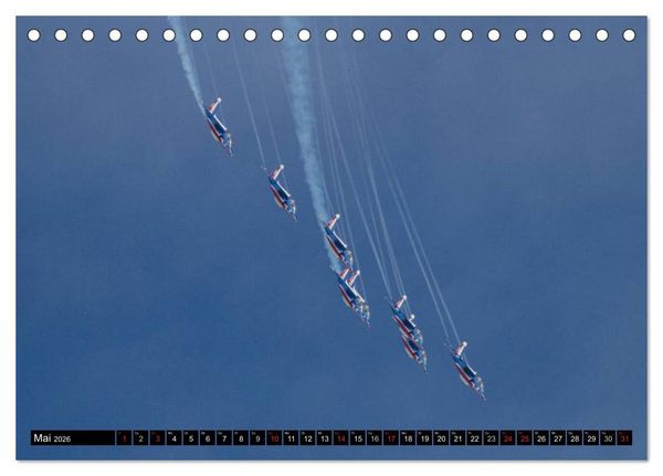 Produktbild: Augenblicke in der Luft: Patrouille de France (Tischkalender 2026 DIN A5 quer), CALVENDO Monatskalender