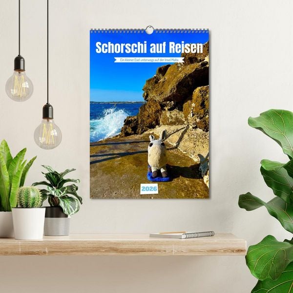 Produktbild: Schorschi auf Reisen ein kleiner Esel unterwegs auf der Insel Malta (Wandkalender 2026 DIN A3 hoch), CALVENDO Monatskalender