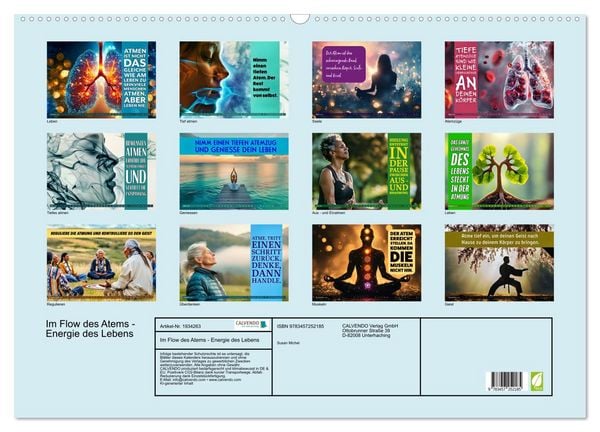 Produktbild: Im Flow des Atems - Energie des Lebens (Wandkalender 2026 DIN A2 quer), CALVENDO Monatskalender