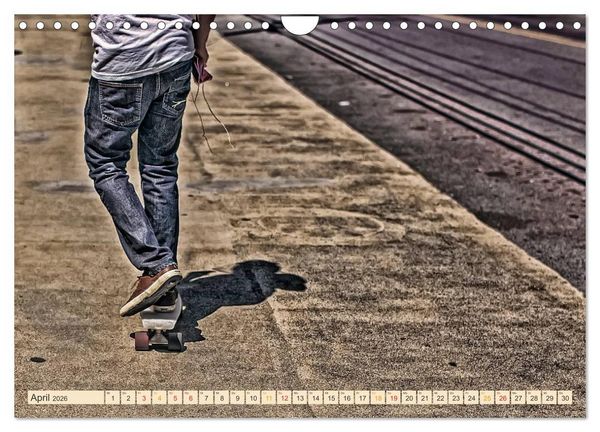 Produktbild: Skateboarding, so cool (Wandkalender 2026 DIN A4 quer), CALVENDO Monatskalender