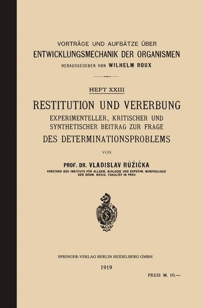 Produktbild: Restitution und Vererbung
