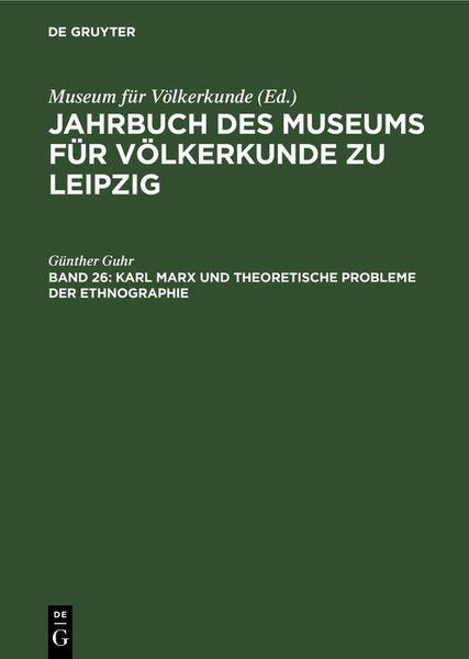 Produktbild: Karl Marx und theoretische Probleme der Ethnographie