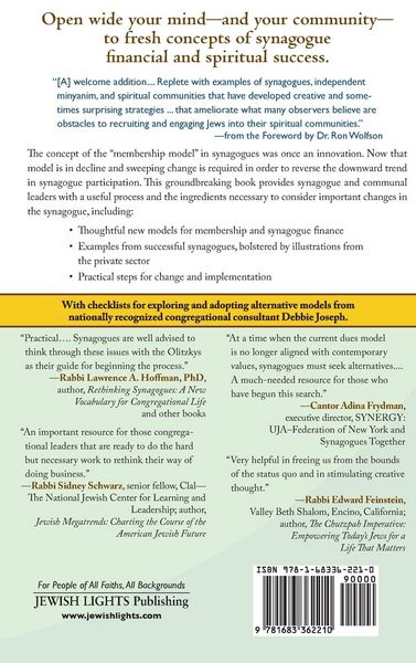 Produktbild: New Membership & Financial Alternatives for the American Synagogue