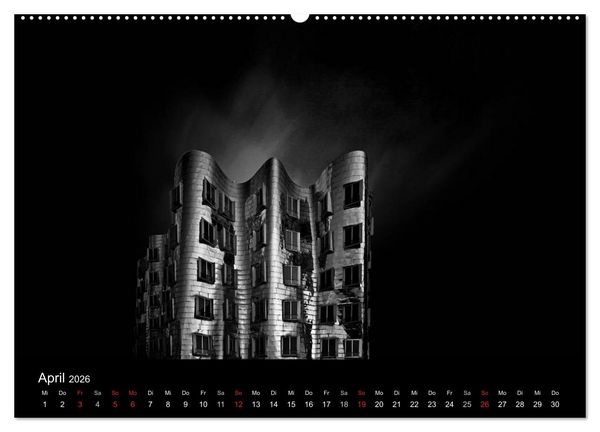 Produktbild: Black-Schwarz-Noir 2026 (Wandkalender 2026 DIN A2 quer), CALVENDO Monatskalender
