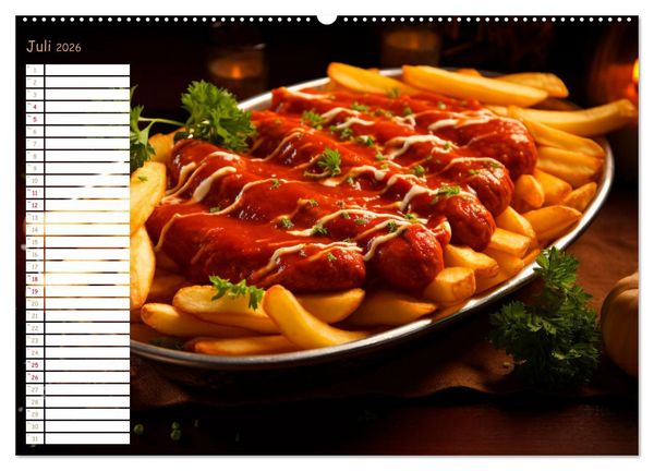 Produktbild: Fastfood &Auml;sthetik (hochwertiger Premium Wandkalender 2026 DIN A2 quer), Kunstdruck in Hochglanz