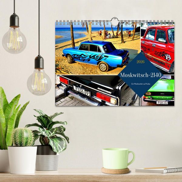 Produktbild: Moskwitsch-2140 - Ein Moskowiter auf Kuba (Wandkalender 2026 DIN A4 quer), CALVENDO Monatskalender