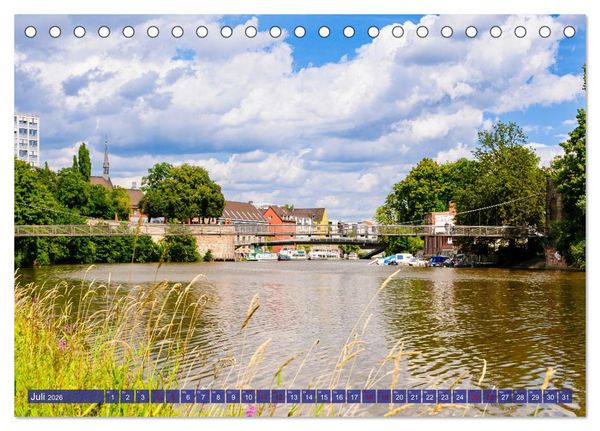 Produktbild: Die Fulda (Tischkalender 2026 DIN A5 quer), CALVENDO Monatskalender