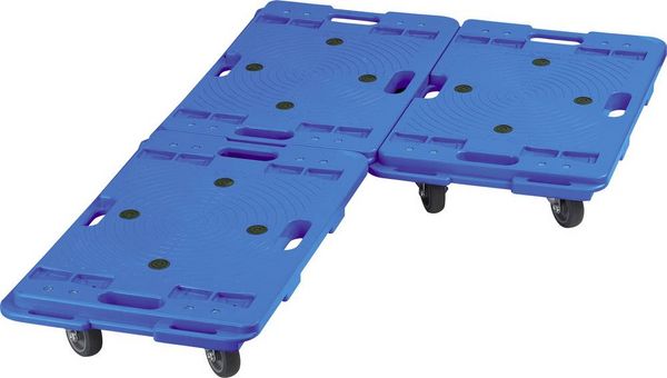 Produktbild: VISO RP 601 Transportroller Kunststoff Traglast (max.): 150 kg 600 mm x 400 mm x 125 mm Anzahl Lenkrollen 2