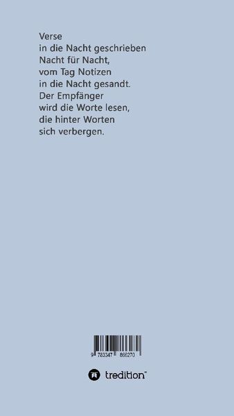 Produktbild: Verse in die Nacht geschrieben