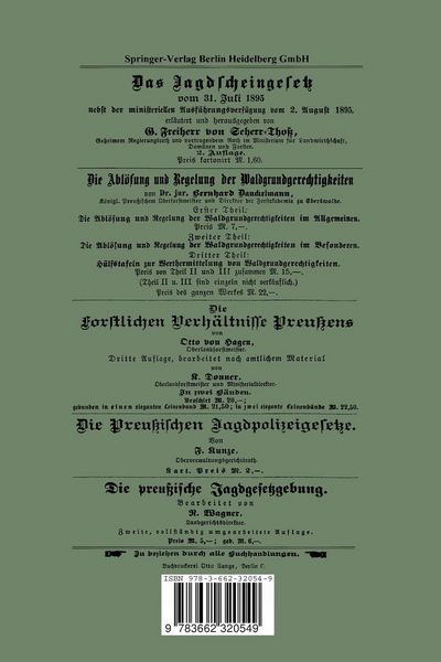 Produktbild: Jahrbuch der Preu&szlig;ischen Forst- und Jagdgesetzgebung und Verwaltung