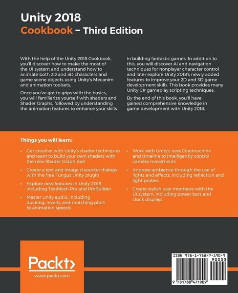 Produktbild: Unity 2018 Cookbook