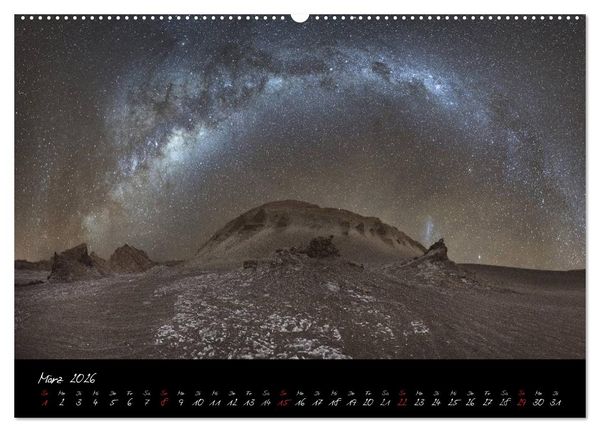 Produktbild: Faszination Milchstra&szlig;e - eine Reise zu den Nachtlandschaften unserer Erde (hochwertiger Premium Wandkalender 2026 DIN A2 quer), Kunstdruck in Hochglanz