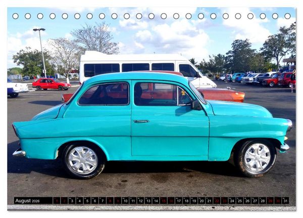 Produktbild: SKODA HITS - Oldtimer der CSSR in Kuba (Tischkalender 2026 DIN A5 quer), CALVENDO Monatskalender