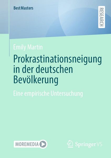 Produktbild: Prokrastinationsneigung in der deutschen Bev&ouml;lkerung