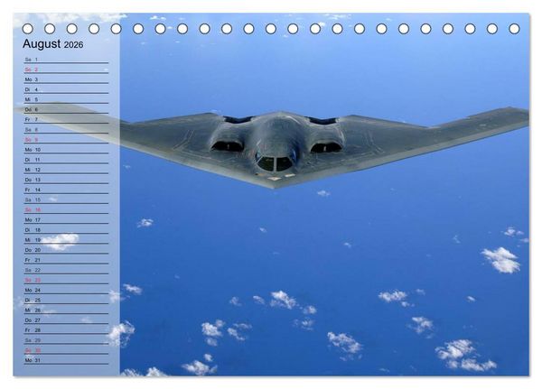 Produktbild: Kampfflugzeuge USA (Tischkalender 2026 DIN A5 quer), CALVENDO Monatskalender
