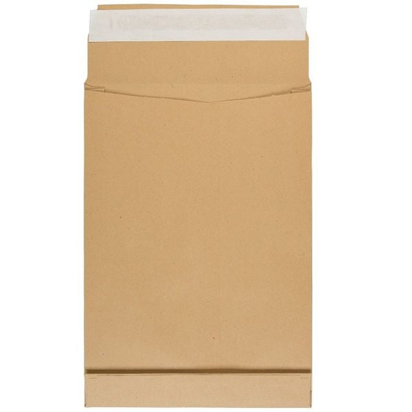 Produktbild: Idena Faltentasche 150g/m&sup2; haftklebend ohne Fenster braun DIN B4 100 St&uuml;ck 4cm Boden