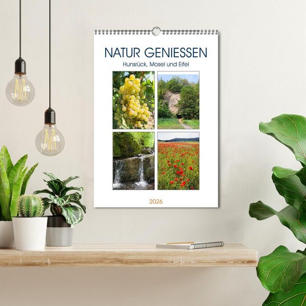 Produktbild: Natur genie&szlig;en - Hunsr&uuml;ck, Mosel und Eifel (Wandkalender 2026 DIN A3 hoch), CALVENDO Monatskalender
