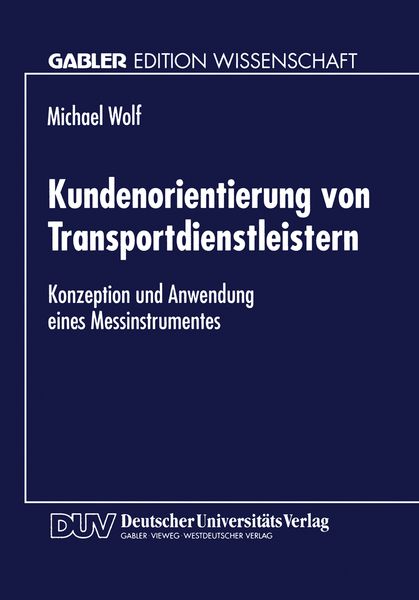 Produktbild: Kundenorientierung von Transportdienstleistern