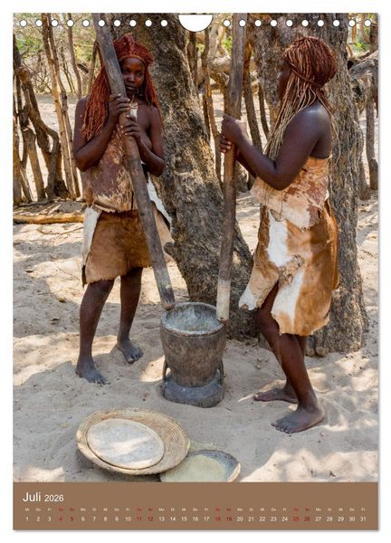 Produktbild: Beim Mbunza Volk - Namibia (Wandkalender 2026 DIN A4 hoch), CALVENDO Monatskalender