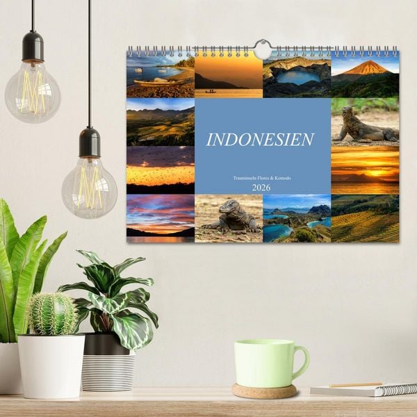 Produktbild: Indonesien - Inselparadies Flores & Komodo (Wandkalender 2026 DIN A4 quer), CALVENDO Monatskalender