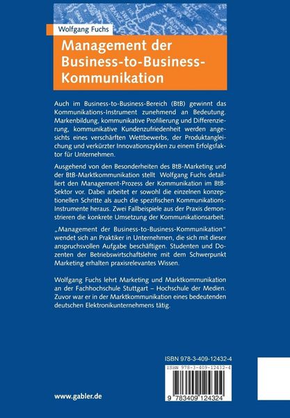 Produktbild: Management der Business-to-Business-Kommunikation