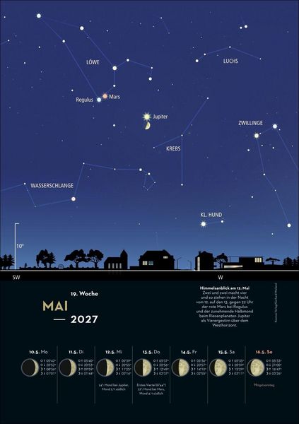 Produktbild: KOSMOS Himmelsjahr Wochen-Kulturkalender 2027 - Der Wandkalender f&uuml;r jede Woche
