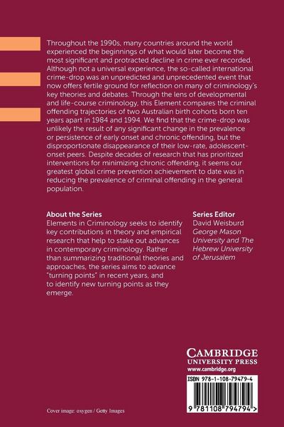 Produktbild: Developmental Criminology and the Crime Decline