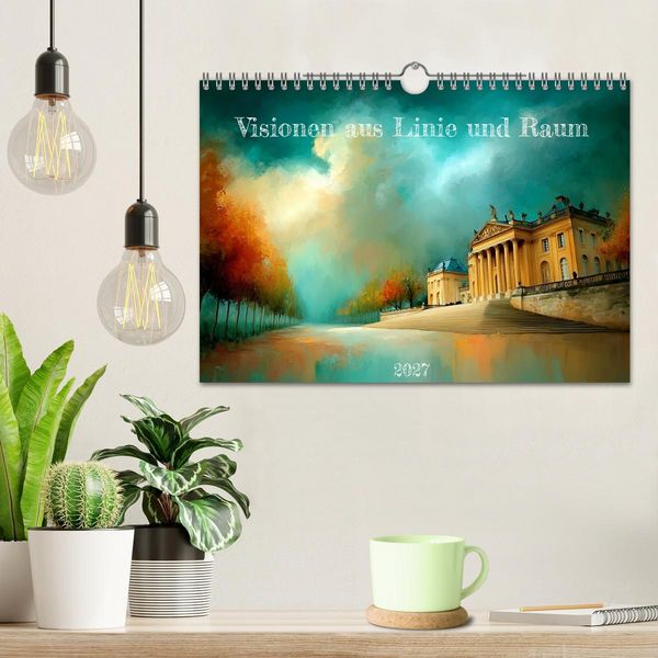 Produktbild: Visionen aus Linie und Raum (Wandkalender 2027 DIN A4 quer), CALVENDO Monatskalender