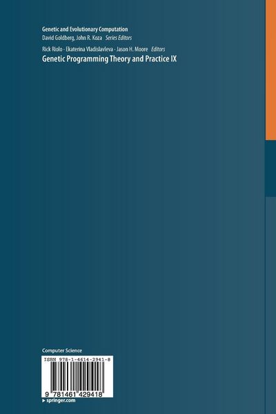 Produktbild: Genetic Programming Theory and Practice IX