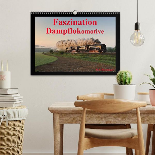 Produktbild: Faszination Dampflokomotive (Wandkalender 2026 DIN A3 quer), CALVENDO Monatskalender