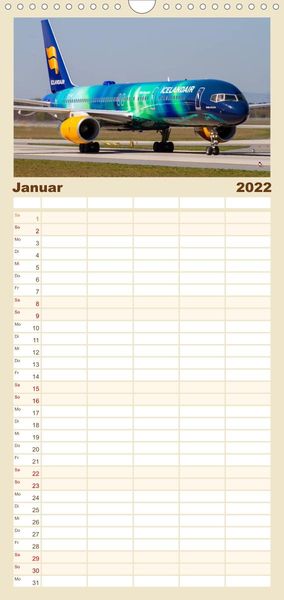 Produktbild: Familienplaner Sch&ouml;nheit der Flugzeuge (Wandkalender 2022 , 21 cm x 45 cm, hoch)