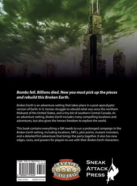 Produktbild: Broken Earth (Savage Worlds)
