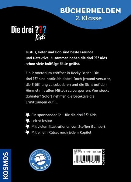 Die drei ??? Kids, Bücherhelden 2. Klasse, Planetarium in Gefahr