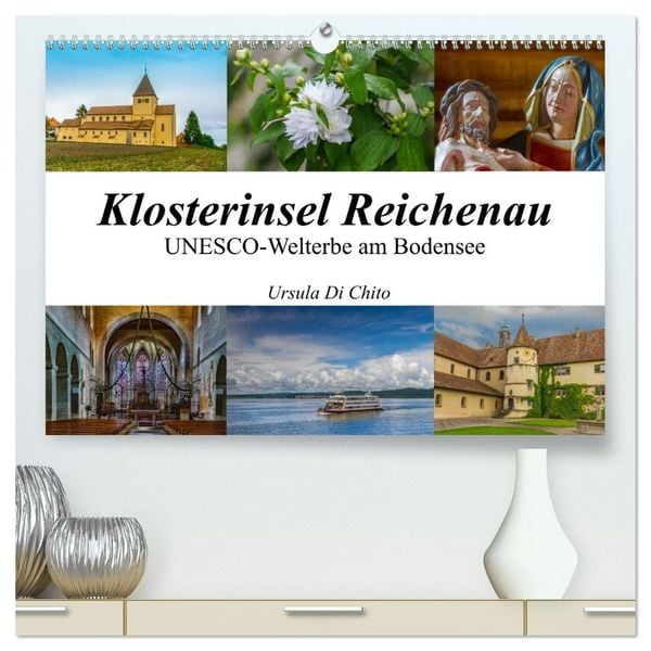 Produktbild: Klosterinsel Reichenau - UNESCO-Welterbe am Bodensee (hochwertiger Premium Wandkalender 2026 DIN A2 quer), Kunstdruck in Hochglanz