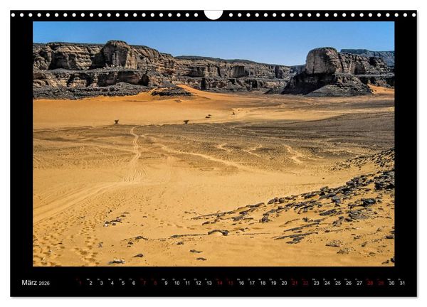 Produktbild: Durch die SAHARA - Libyens W&uuml;sten (Wandkalender 2026 DIN A3 quer), CALVENDO Monatskalender