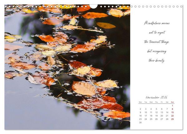 Produktbild: Golden breaks with mindfulness (Wall Calendar 2026 DIN A3 landscape), CALVENDO 12 Month Wall Calendar