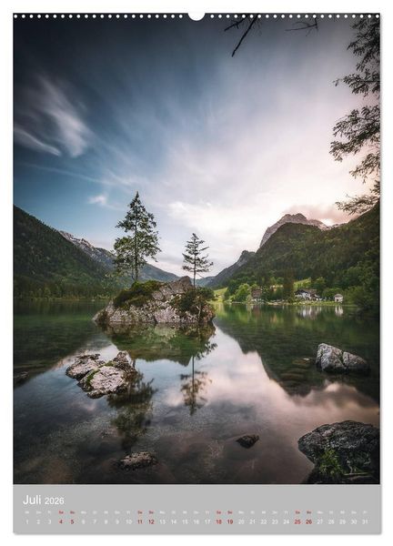 Produktbild: Deutsche Alpenmomente (hochwertiger Premium Wandkalender 2026 DIN A2 hoch), Kunstdruck in Hochglanz