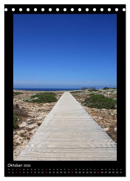 Produktbild: Blickpunkte Algarve (Tischkalender 2026 DIN A5 hoch), CALVENDO Monatskalender