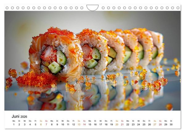 Produktbild: Sushi f&uuml;r Gourmets (Wandkalender 2026 DIN A4 quer), CALVENDO Monatskalender