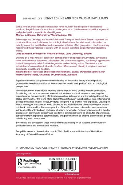 Produktbild: Ontology and World Politics