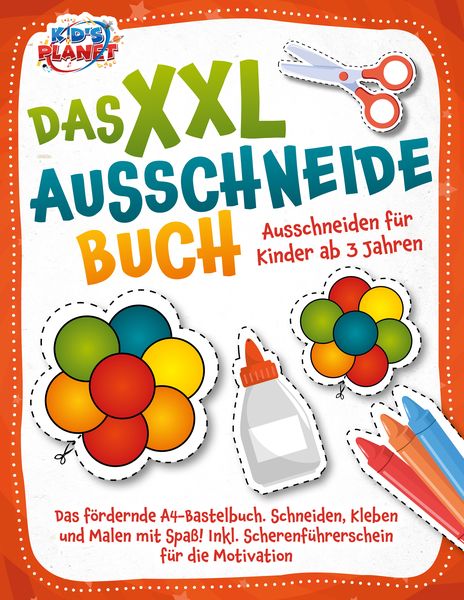 Das XXL-Ausschneidebuch - Ausschneiden für Kinder ab 3 Jahren: Das fördernde A4-, Paperback von Lisa Malua, EoB, 978-3-9893512-1-9