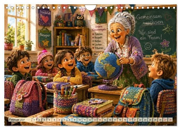 Produktbild: Die strickende Oma (Wandkalender 2027 DIN A4 quer), CALVENDO Monatskalender